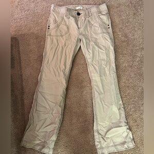 Maurices Women's Light Tan Flare Jeans
